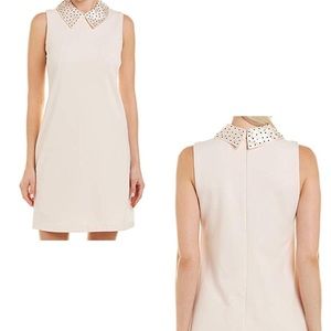 NWT Betsey Johnson Scuba Crepe Dress with Embellished Collar